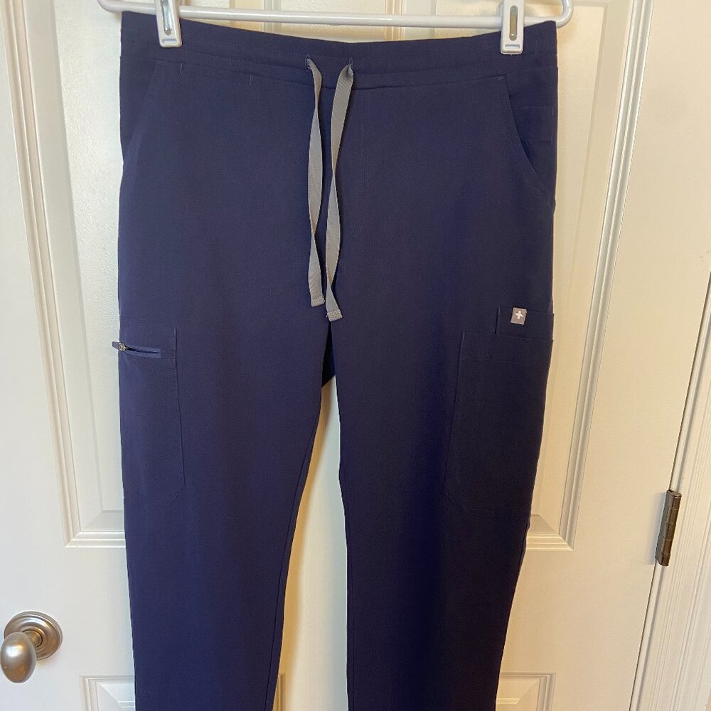 Small Straight Leg Figs - Navy - Scrub Pant -